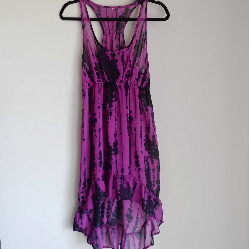 Sheer Purple swim cover up dress